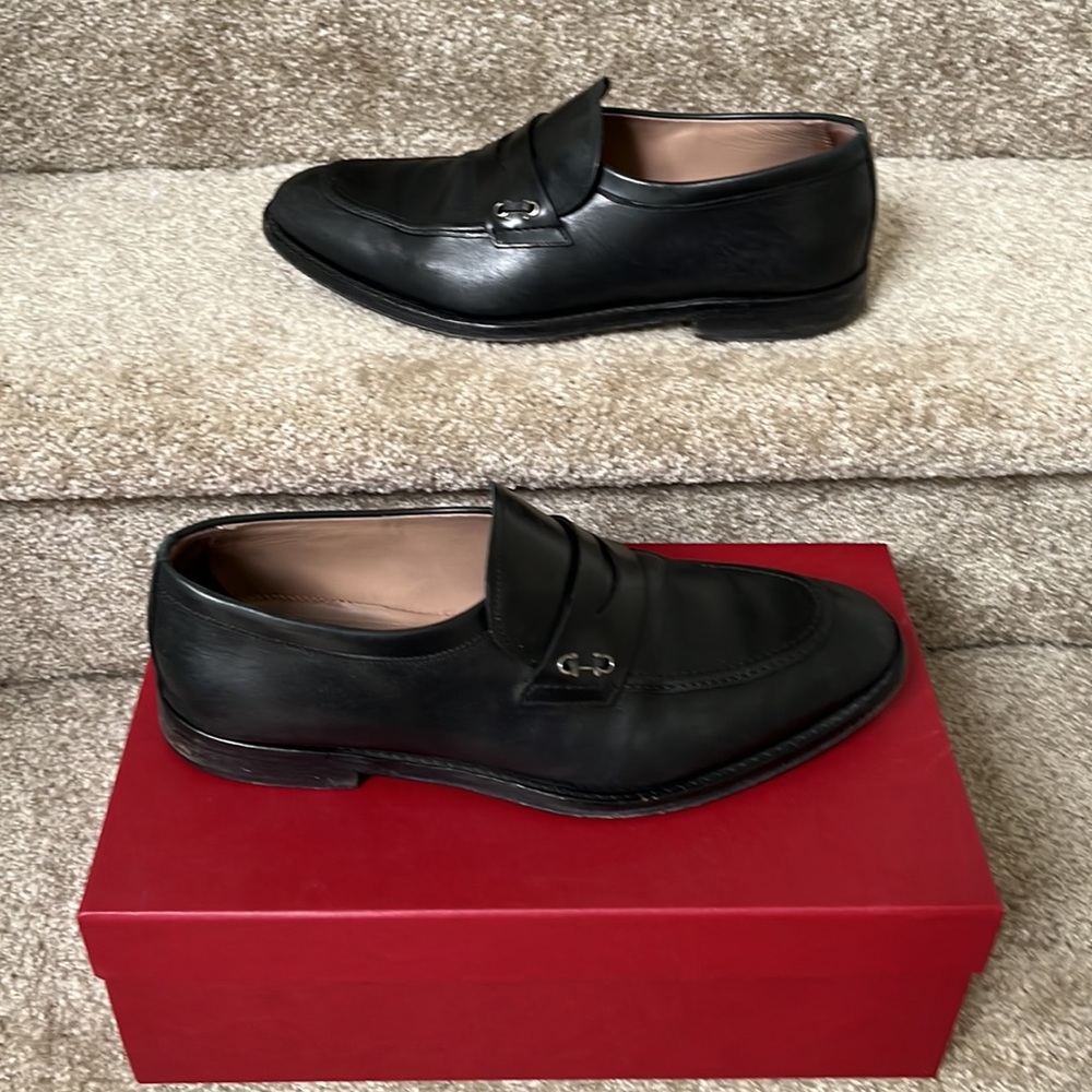 Salvatore Ferragamo Black Loafer Tramezza Edition 10.5EE